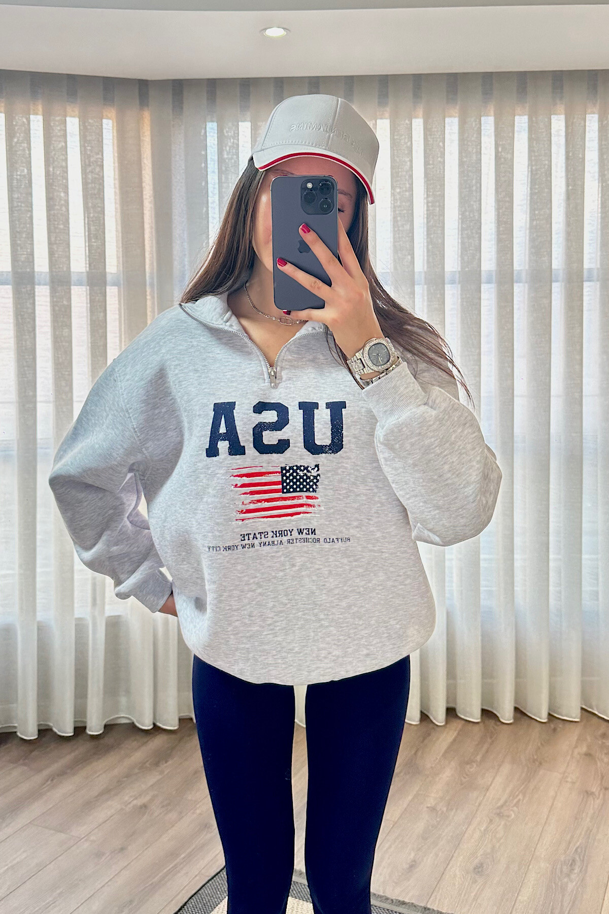 USA ŞARDONLU SWEAT