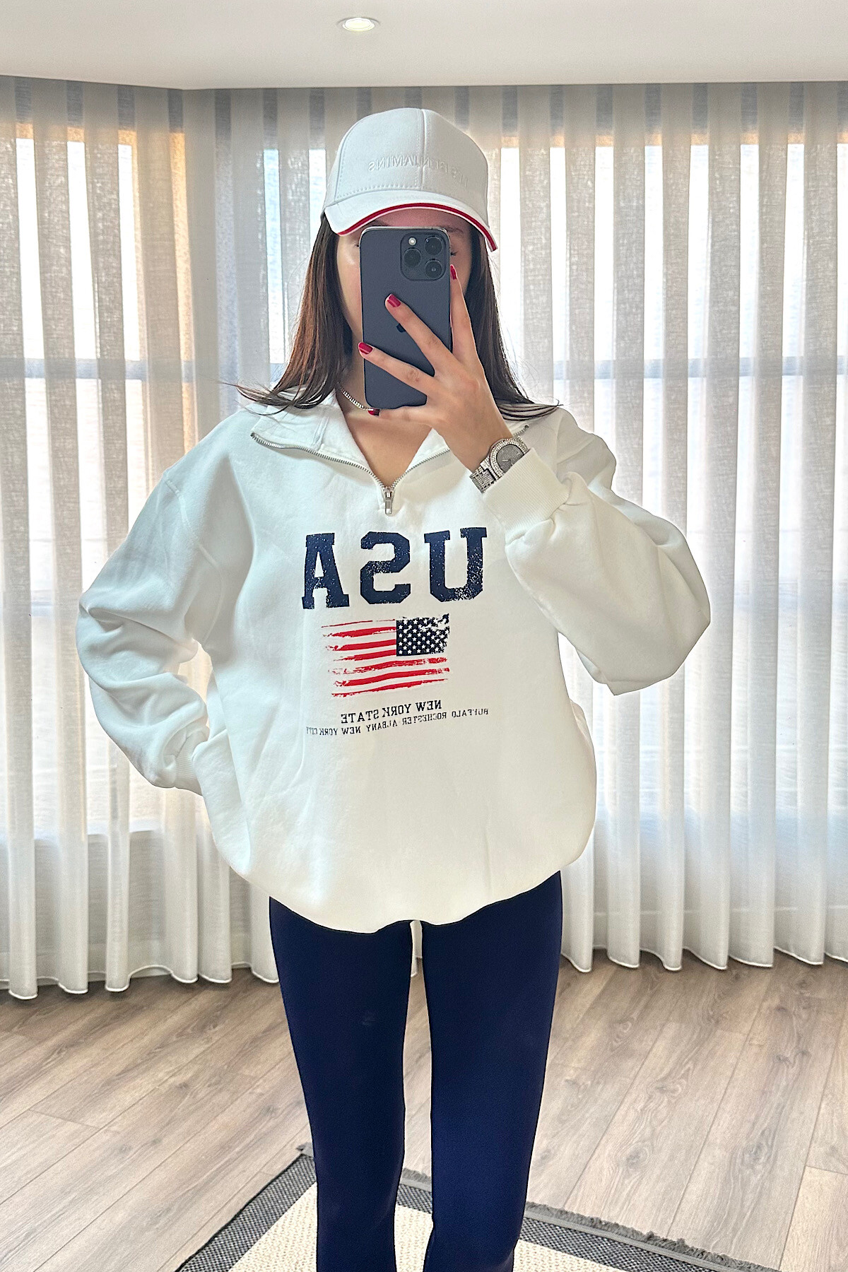 USA ŞARDONLU SWEAT